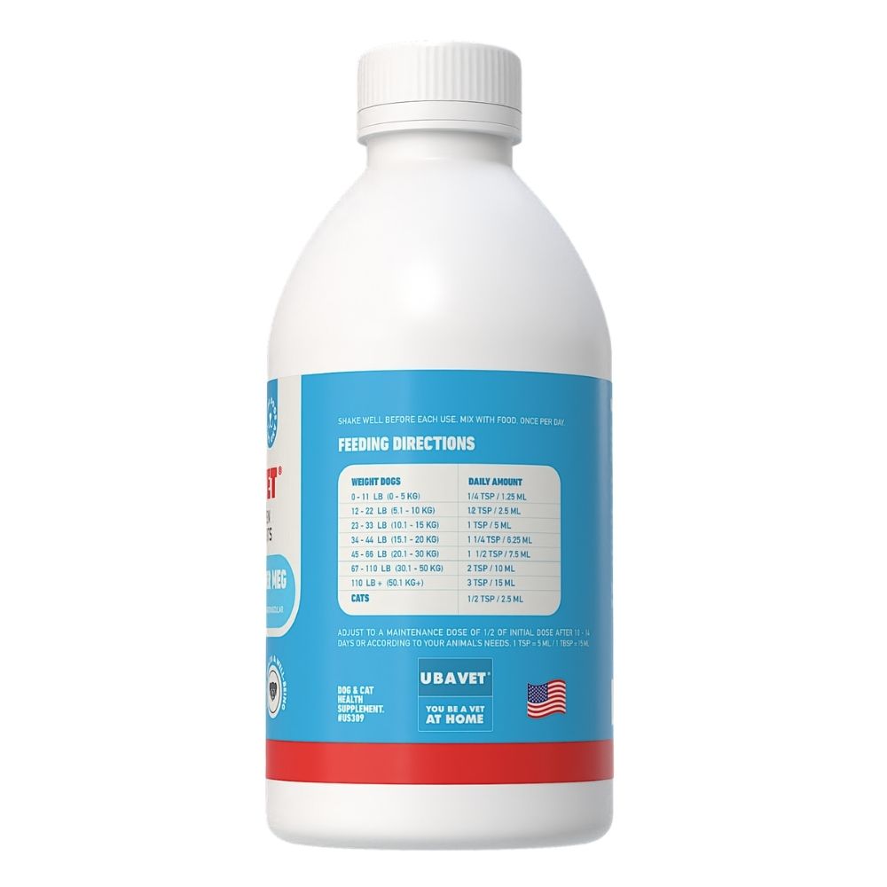 UBAVET Joint Power MEG Maximum Joint Support Liquid for Dogs & Cats